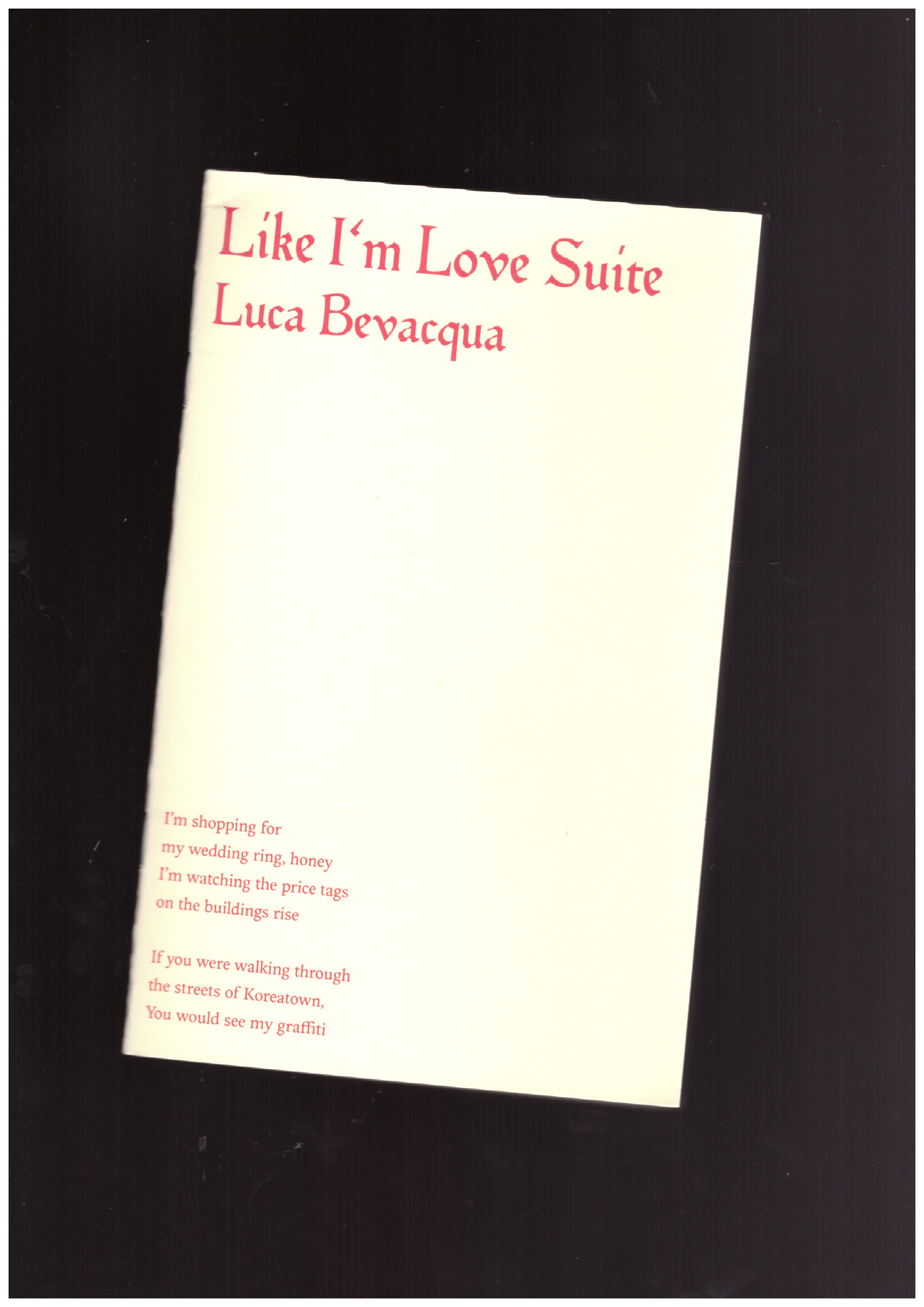 BEVACQUA, Luca - Like I'm Love Suite